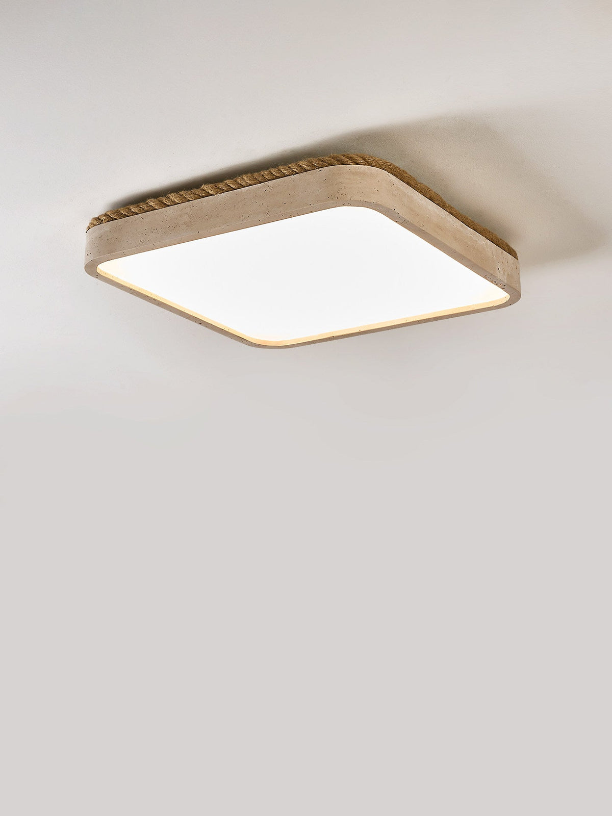 Architectural Travertine Flush Ceiling Light, alternative view 8