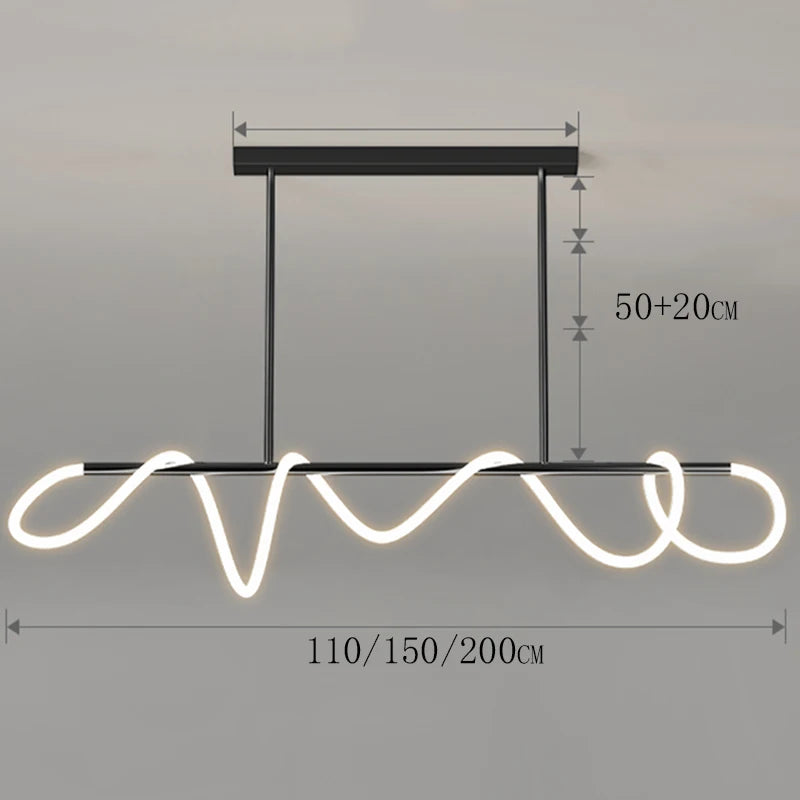 Nordic Ring Line Chandelier