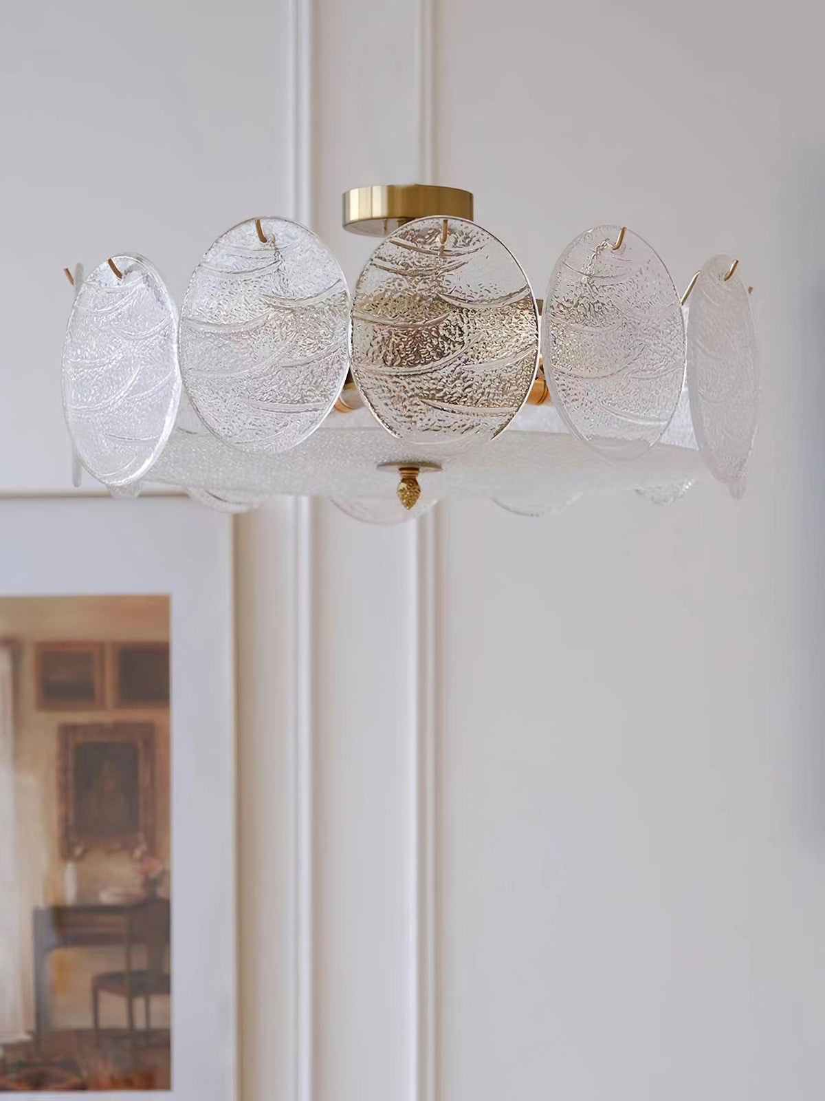 Gold Glass Globe Ceiling Light, alternative view 8