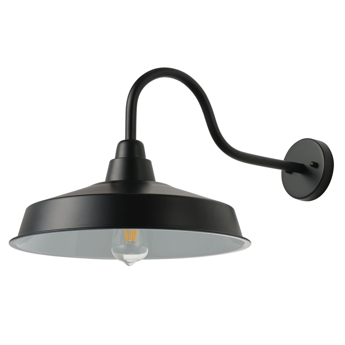 1-Light Metal Disc-Shaped Wall Sconces Outdoor Lights – Everden Living