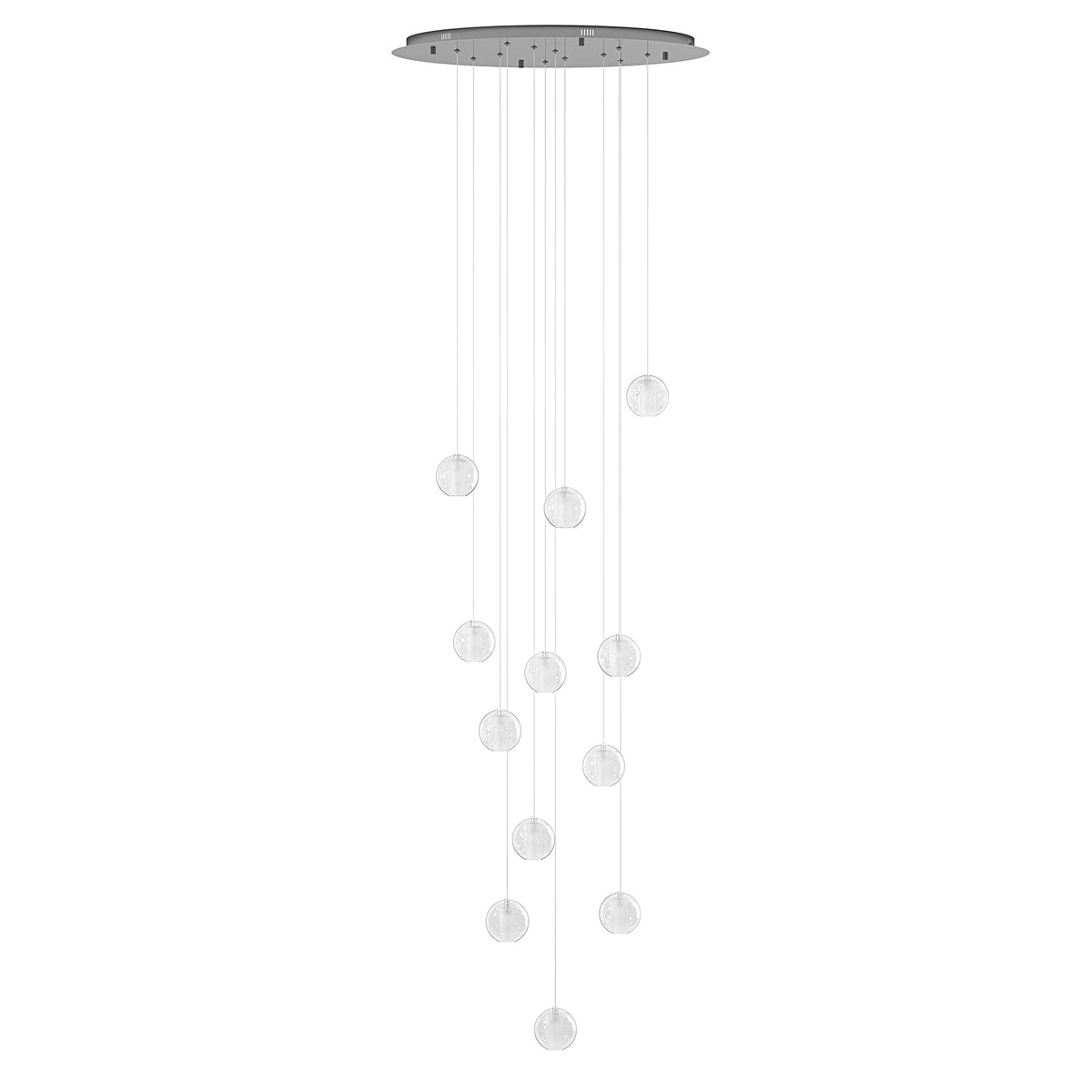 12 Lights & 24 Lights & 36 Lights Modern Crystal Ball Raindrop Chandelier – alternative view 4