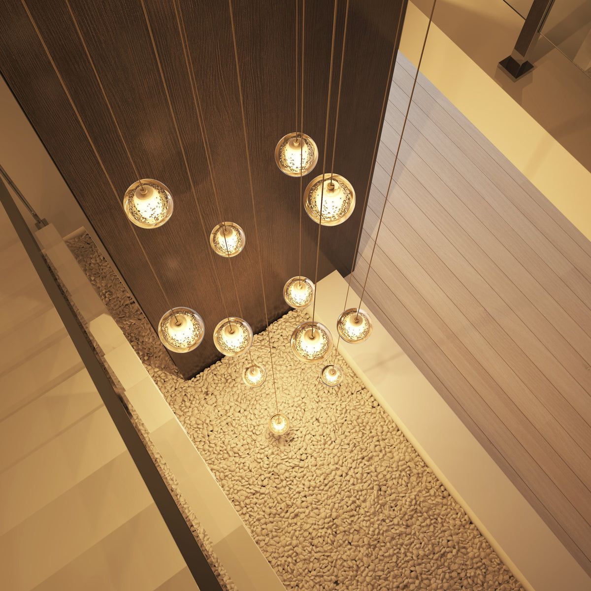 12 Lights & 24 Lights & 36 Lights Modern Crystal Ball Raindrop Chandelier – alternative view 8