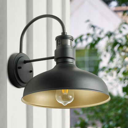 1-Light Metal Dome Shade Wall Sconces Outdoor Lights – alternative view 4