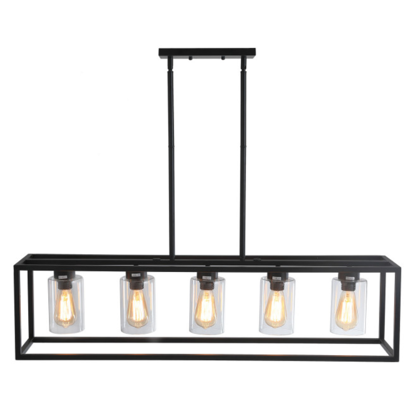 5-Lights Industrial Linear Kitchen Island Lights – alternative view 6