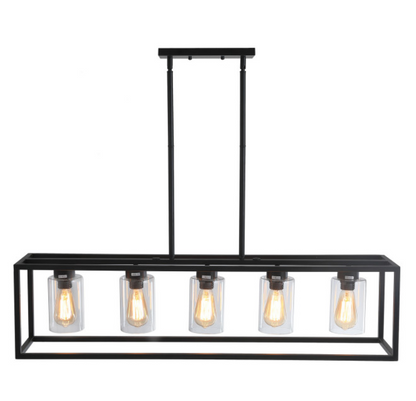 5-Lights Industrial Linear Kitchen Island Lights – alternative view 6
