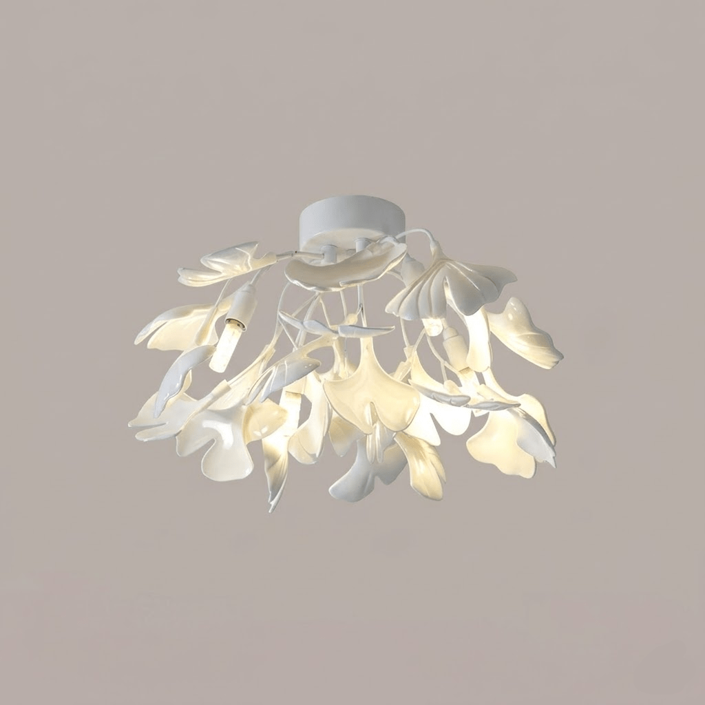 Ginkgo Leaf Ceramic Ceiling Light, alternative view 14