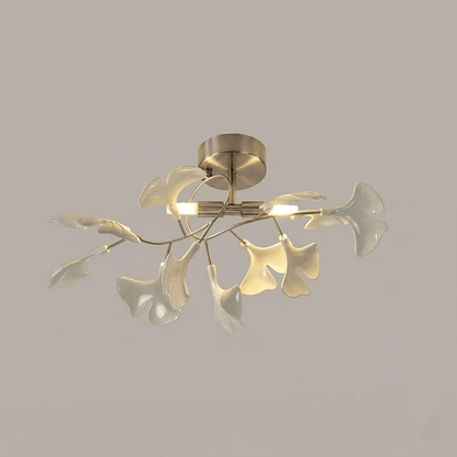Ginkgo Leaf Ceramic Ceiling Light, alternative view 10