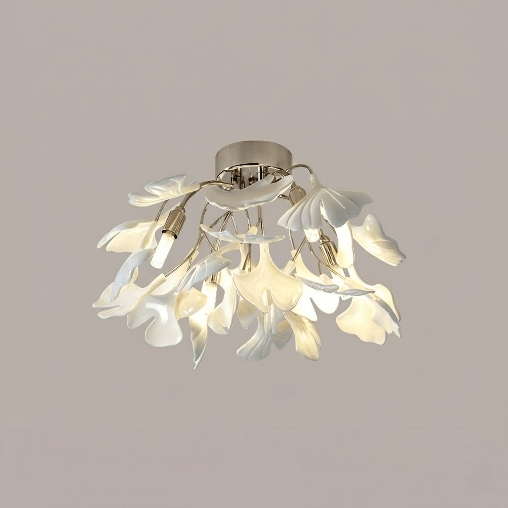Ginkgo Leaf Ceramic Ceiling Light, alternative view 13