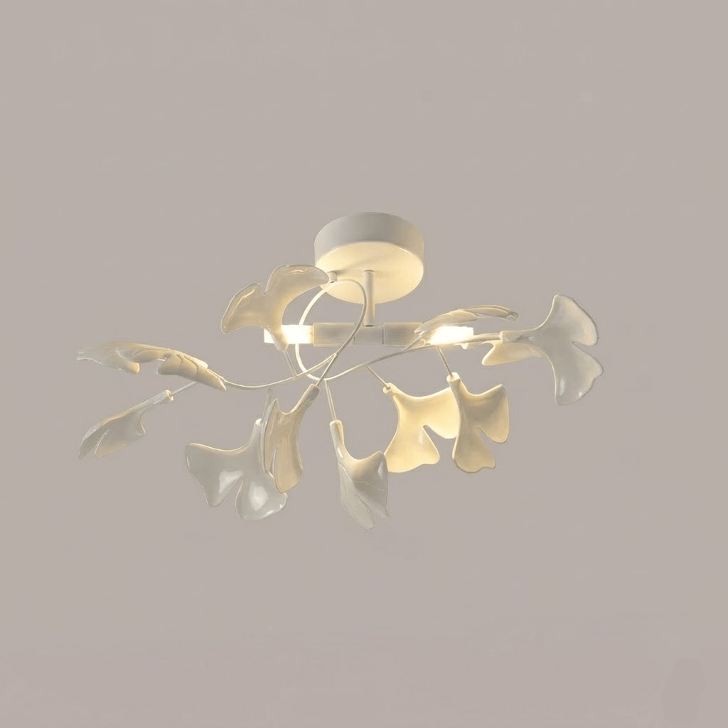 Ginkgo Leaf Ceramic Ceiling Light, alternative view 11