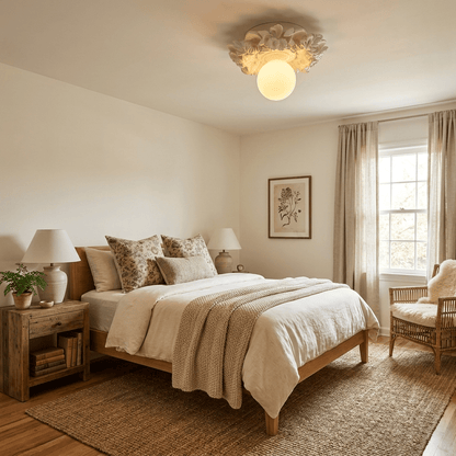 Victorian Glass Flush Ceiling Light, alternative view 2