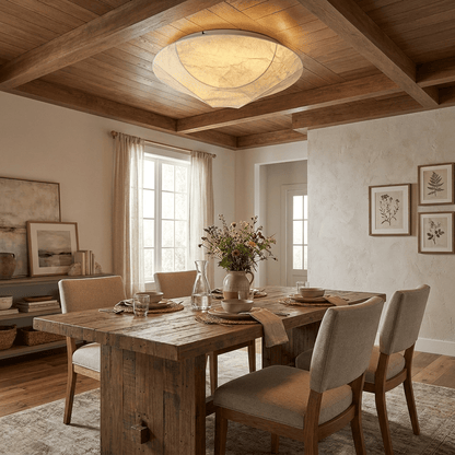 Mulberry Silk Flush Ceiling Light, alternative view 4