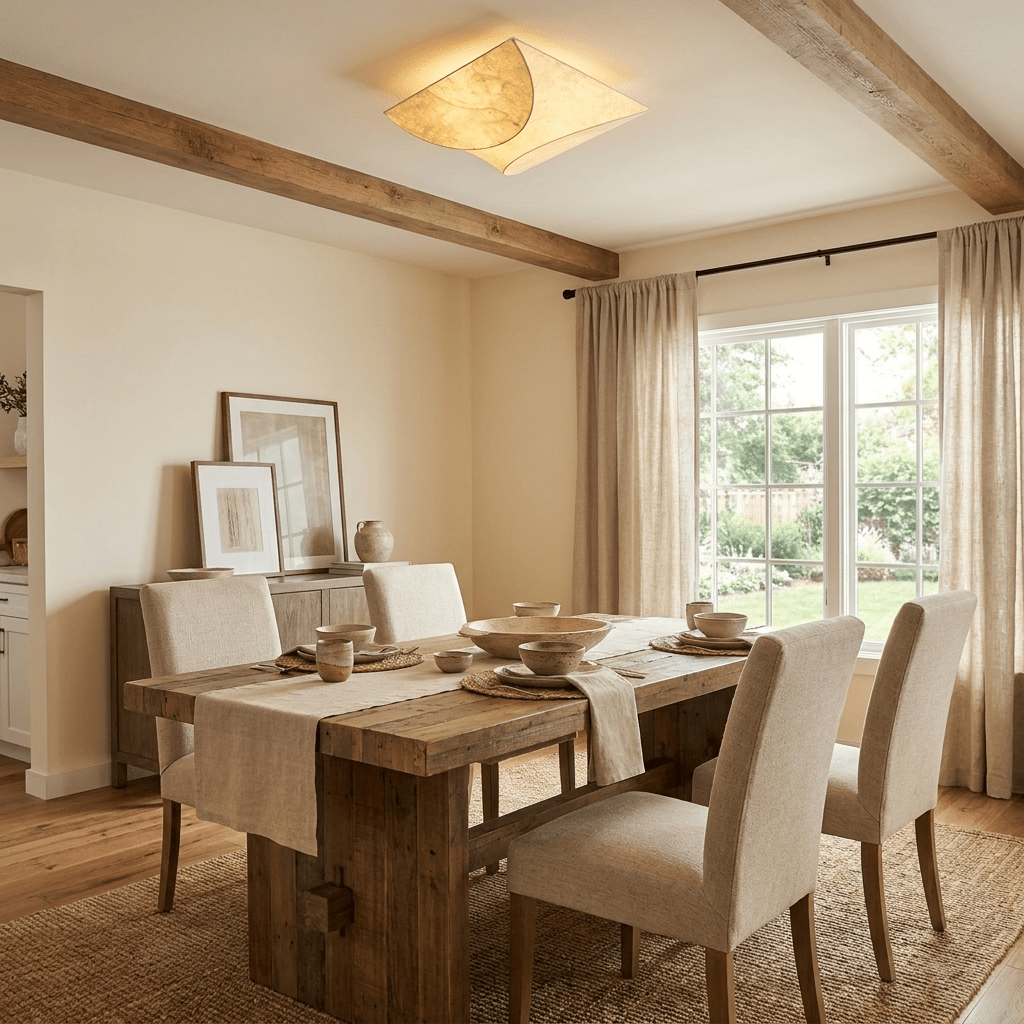 Mulberry Silk Flush Ceiling Light, alternative view 3