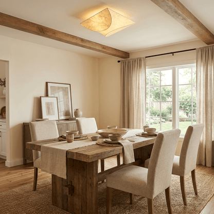 Mulberry Silk Flush Ceiling Light, alternative view 3
