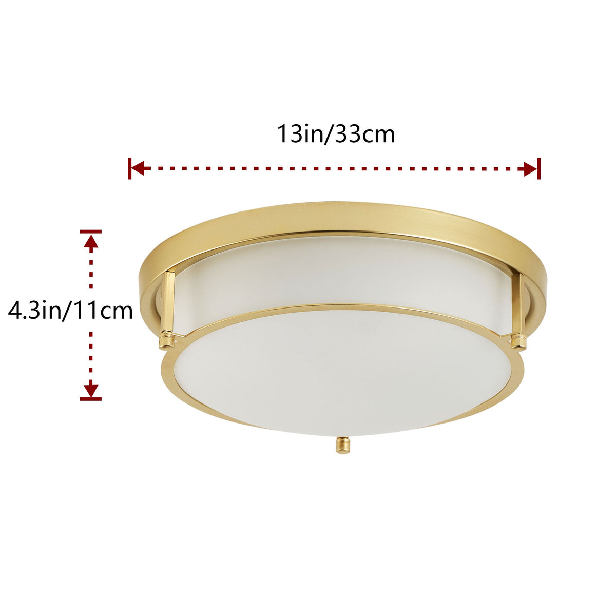 2-Lights Classic Modern Dimmable Flush Mount Lighting – alternative view 8