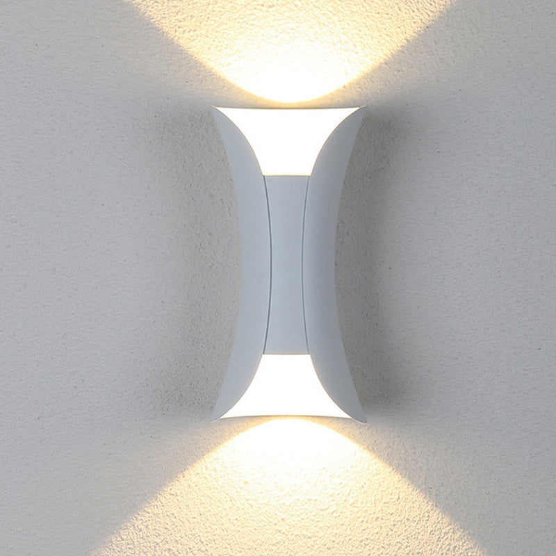 Noxel Curved Outdoor Wall Mounted Led Lamp – alternative view 2