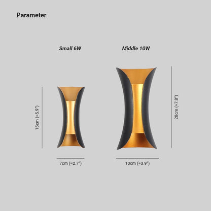 Noxel Curved Outdoor Wall Mounted Led Lamp – alternative view 7