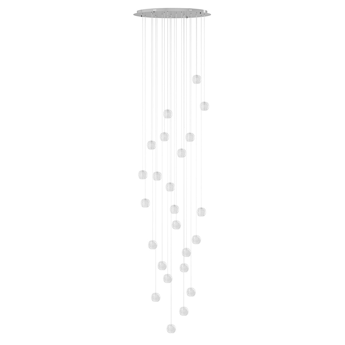 12 Lights & 24 Lights & 36 Lights Modern Crystal Ball Raindrop Chandelier – alternative view 3