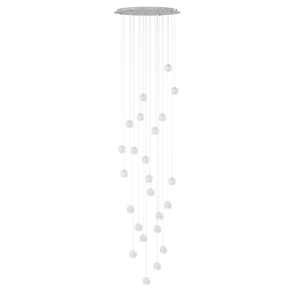 12 Lights & 24 Lights & 36 Lights Modern Crystal Ball Raindrop Chandelier – alternative view 3