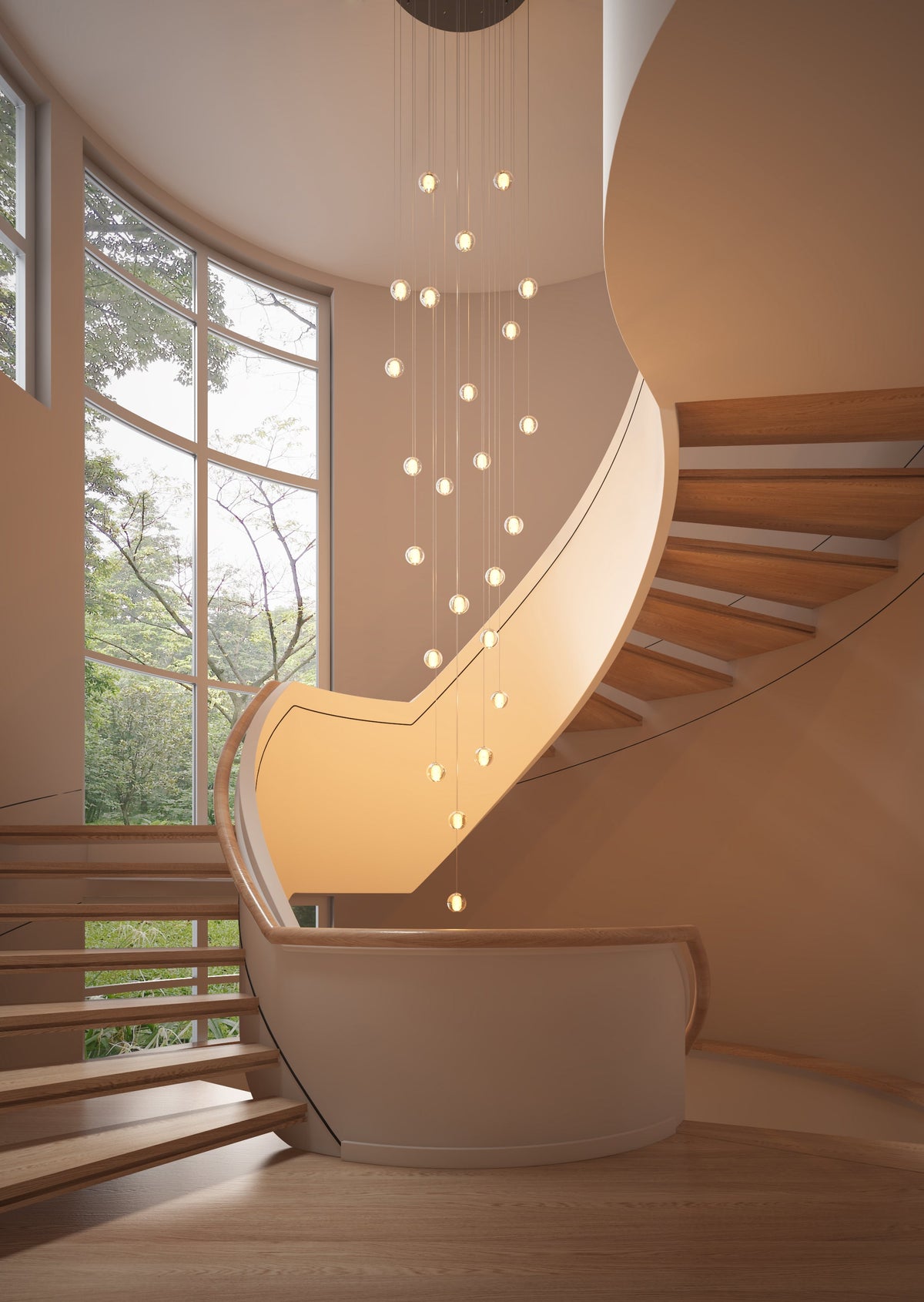 12 Lights & 24 Lights & 36 Lights Modern Crystal Ball Raindrop Chandelier – alternative view 6