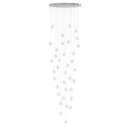 12 Lights & 24 Lights & 36 Lights Modern Crystal Ball Raindrop Chandelier – alternative view 2