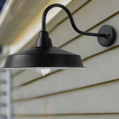 1-Light Metal Disc-Shaped Wall Sconces Outdoor Lights – alternative view 4