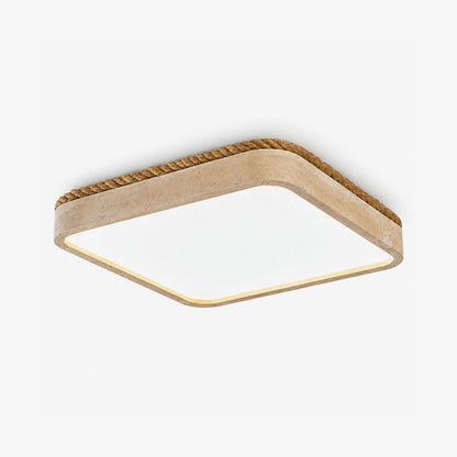 Architectural Travertine Flush Ceiling Light by Everden Living