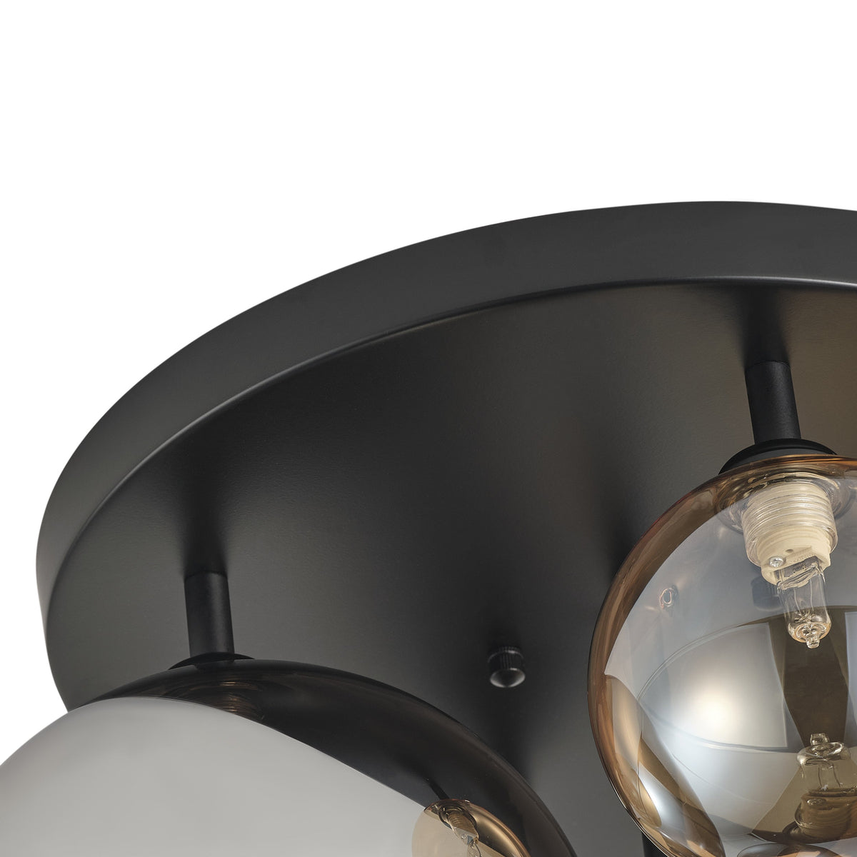 5-Lights Spherical Glass Shades of Various Sizes Flush Mount Lighting – alternative view 8
