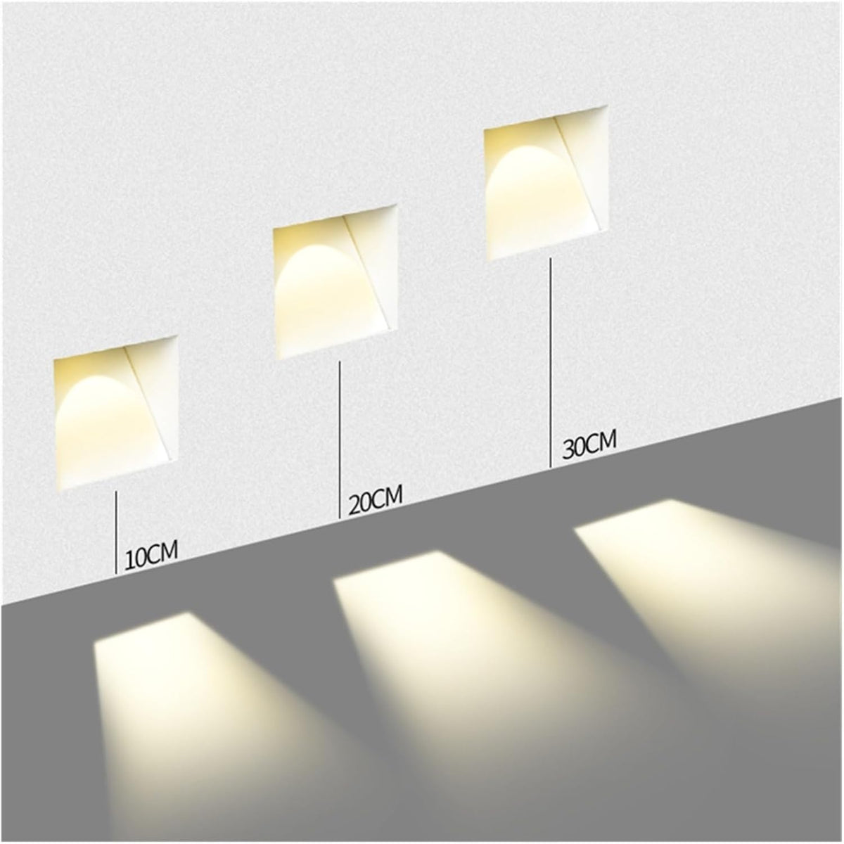 Frameless LED Sensor Wall Light With Perforated Panel Design – alternative view 7