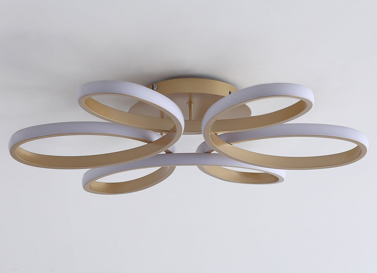 1-Light Modern LED Semi-Flush Mount Lighting – alternative view 4