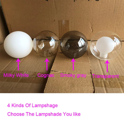 Amber Glass Globe Chandelier