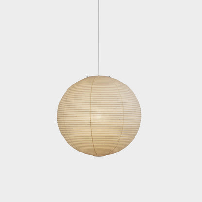 Rice Paper Globe Pendant Lights With Ribbed Shade – alternative view 4