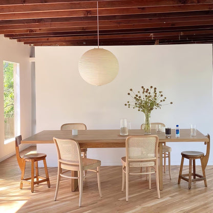 Rice Paper Globe Pendant Lights With Ribbed Shade – alternative view 5