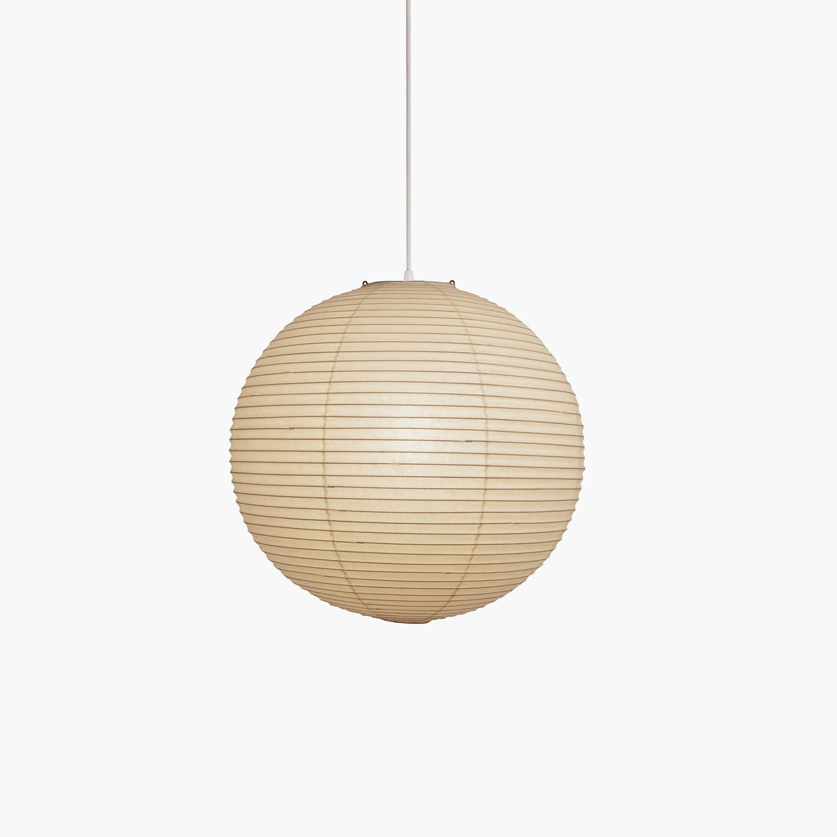 Rice Paper Globe Pendant Lights With Ribbed Shade – alternative view 7