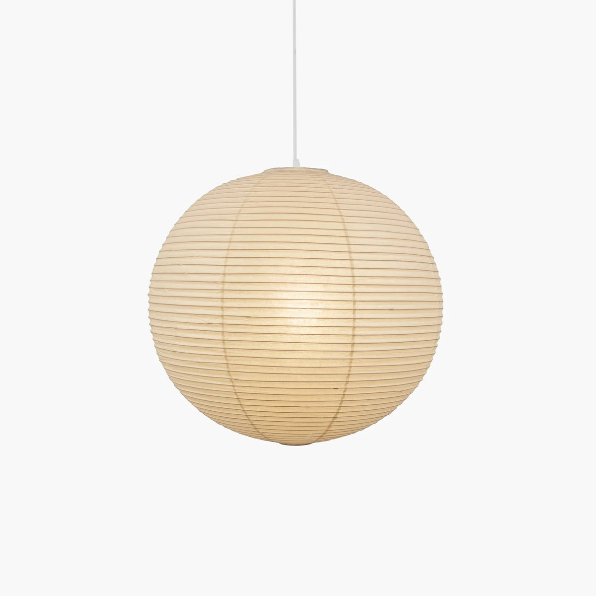 Rice Paper Globe Pendant Lights With Ribbed Shade – alternative view 8