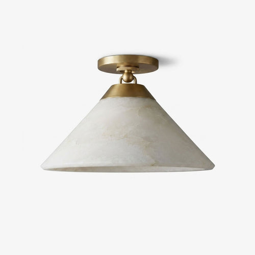 Alabaster Cone Flush Ceiling Light by Everden Living