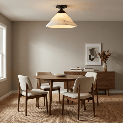 Alabaster Cone Flush Ceiling Light, alternative view 8