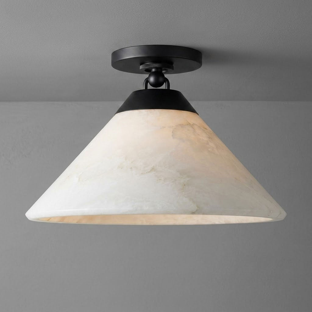 Alabaster Cone Flush Ceiling Light, alternative view 11