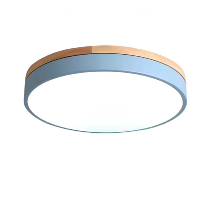 Nordic Round Flush Ceiling Light LED Light With Acrylic Diffuser