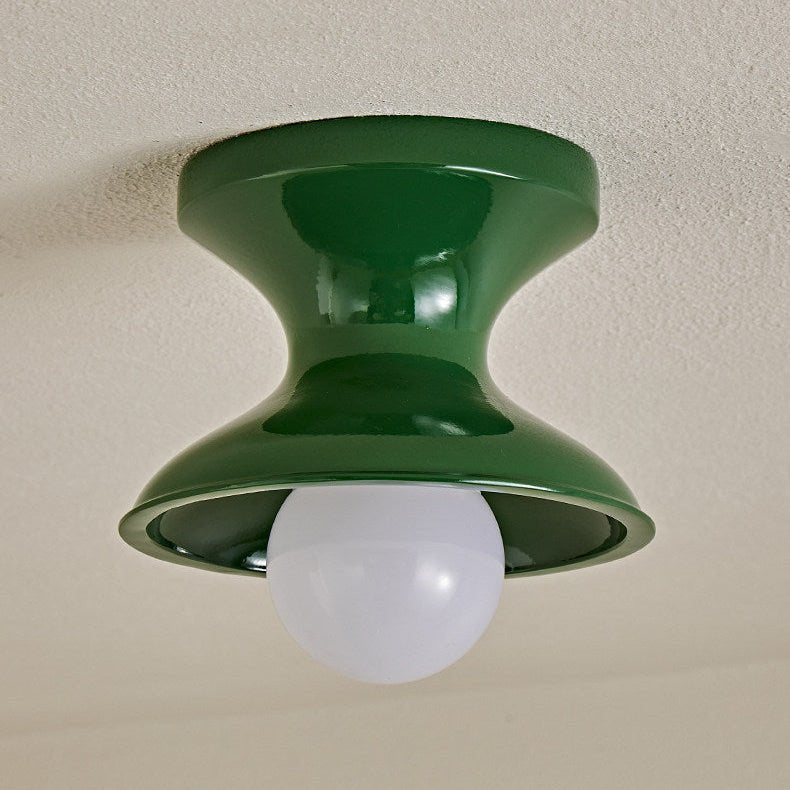 Bobbin-Shaped Resin Flush Ceiling Light, alternative view 11