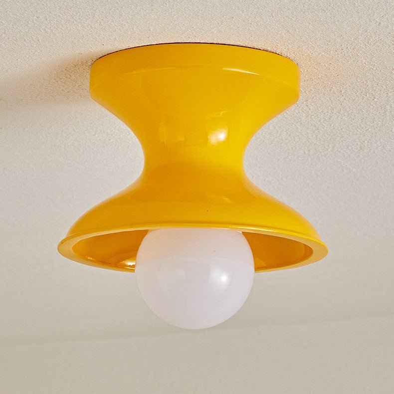 Bobbin-Shaped Resin Flush Ceiling Light, alternative view 10