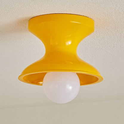 Bobbin-Shaped Resin Flush Ceiling Light, alternative view 10