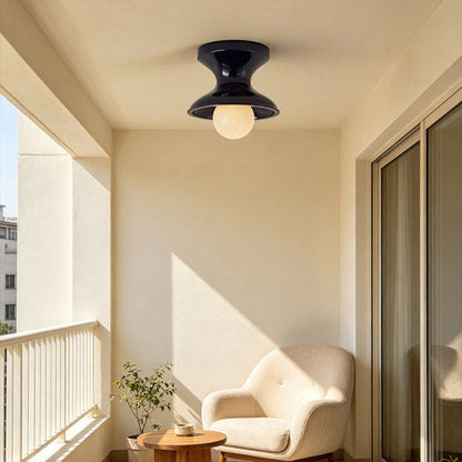 Bobbin-Shaped Resin Flush Ceiling Light, alternative view 4