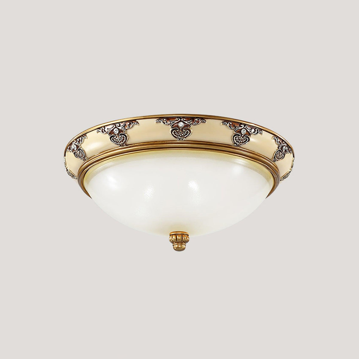 Opal Glass Bowl Flush Ceiling Light, alternative view 10
