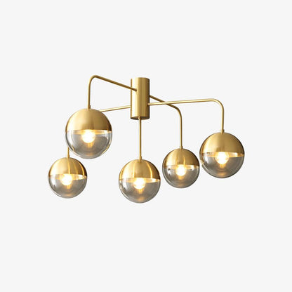 Brass Multi-Globe Ceiling Light, alternative view 5