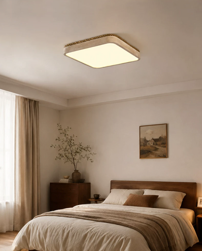 Architectural Travertine Flush Ceiling Light, alternative view 3