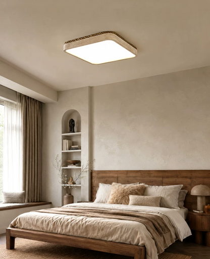 Architectural Travertine Flush Ceiling Light, alternative view 5