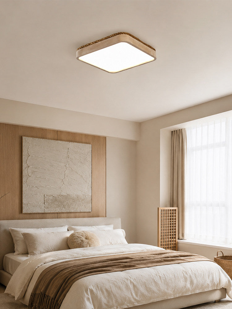 Architectural Travertine Flush Ceiling Light, alternative view 6