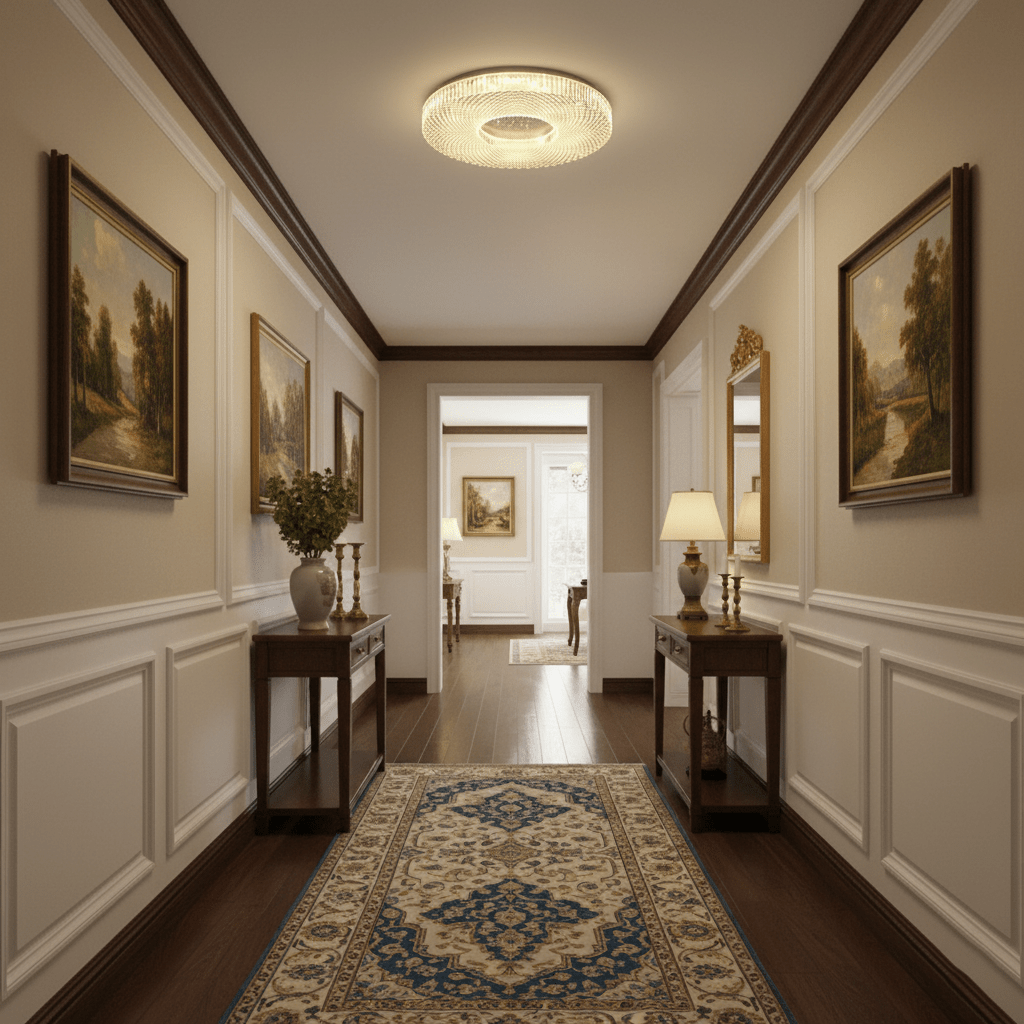 Modern Round LED Flush Ceiling Light, alternative view 2