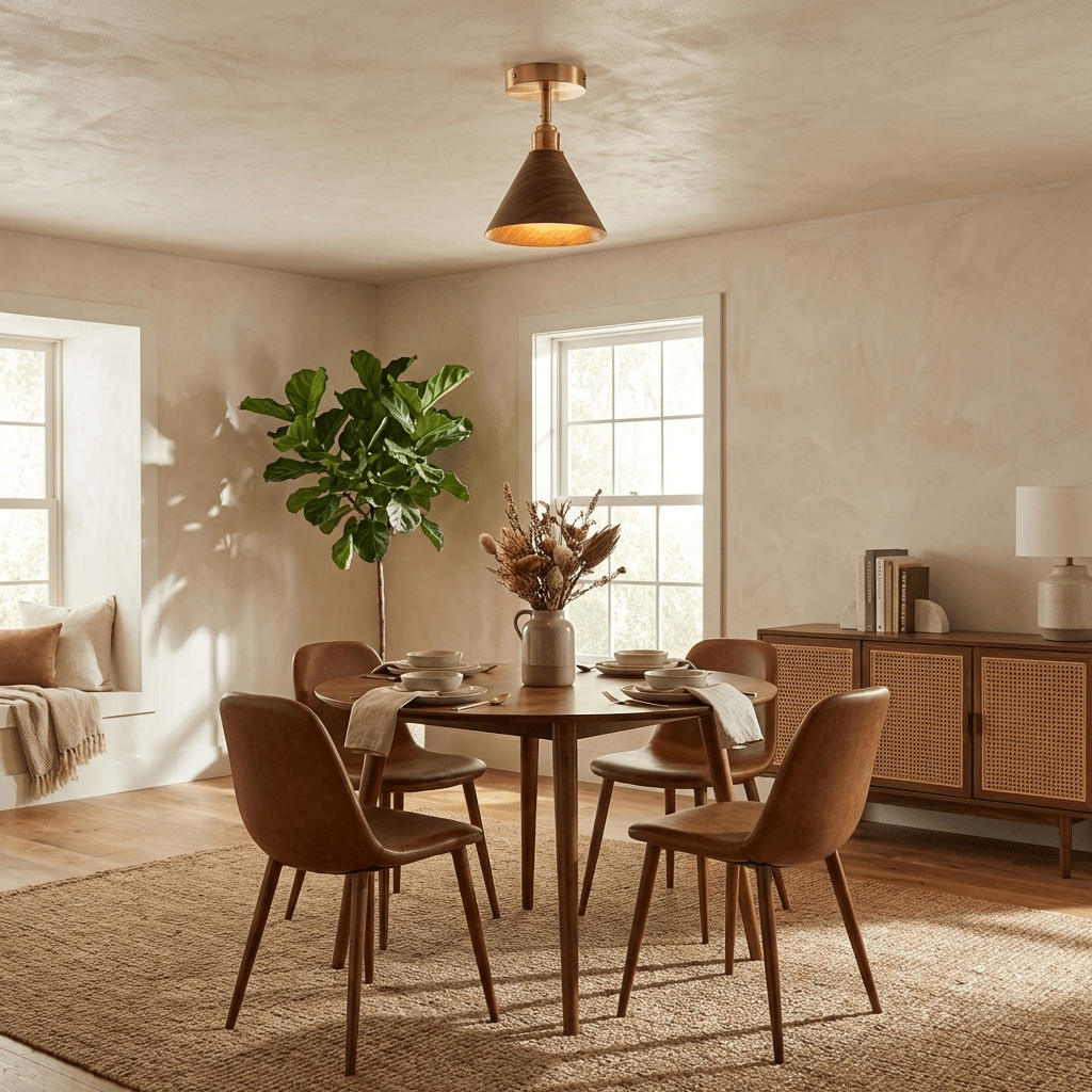 Cone Semi-Flush Ceiling Light, alternative view 3