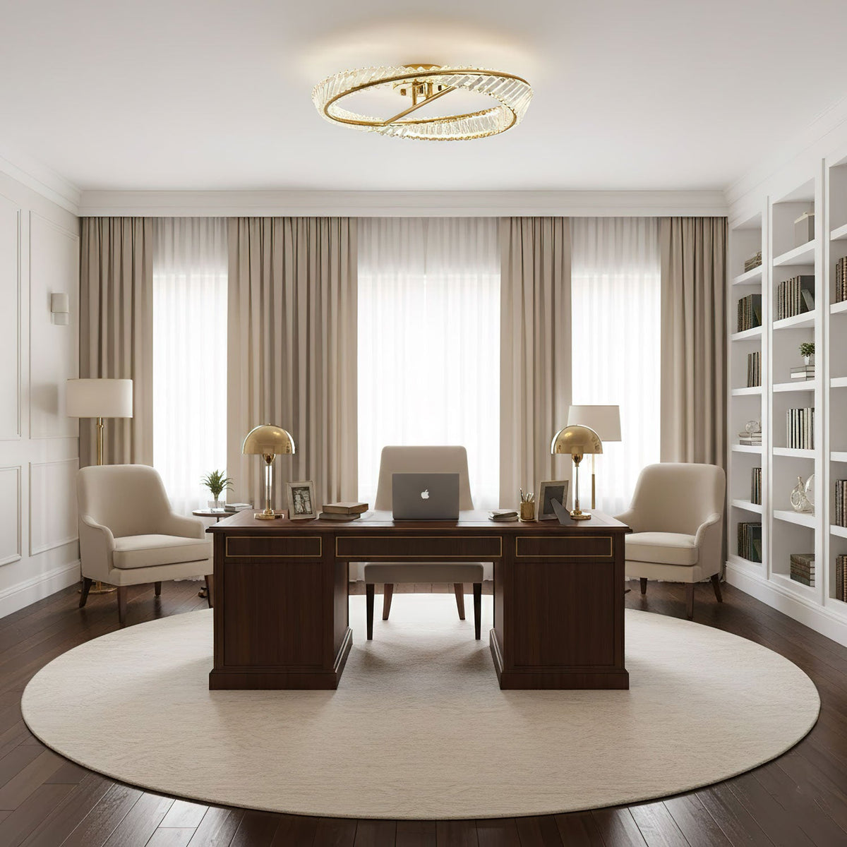 Crystal Ring LED Ceiling Light, alternative view 7